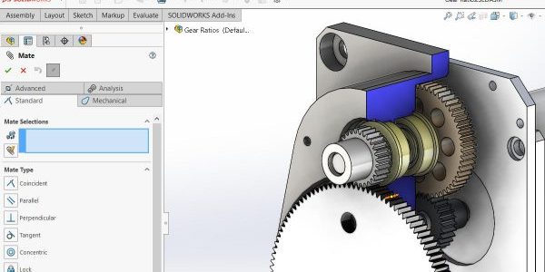SolidWorks Mate PropertyManager.